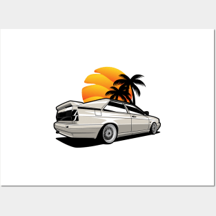 Classic Coupe GT B2 1980 Sunset Posters and Art